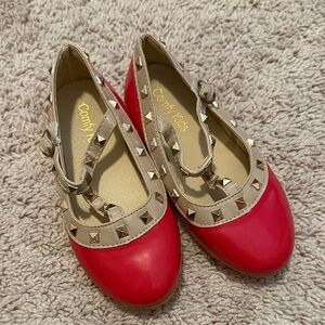 Red and Tan Studded Dress Shoes